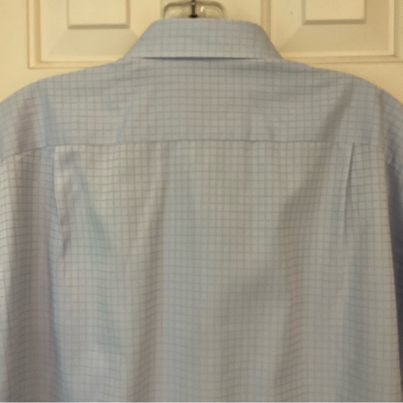 Ermenegildo Zegna Su Misura 100% Cotton Long Sleeve Button Down White w/blue  XL - Picture 10 of 12